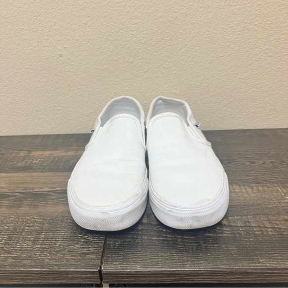 Vans White Slip-On Sneakers - Picture 1 of 7